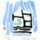 95丁金胜窗帘藏书票作品020（无货）