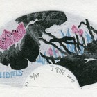 18丁金胜扇形系列藏书票作品382