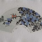 丁金胜藏书票    扇形系列藏书票